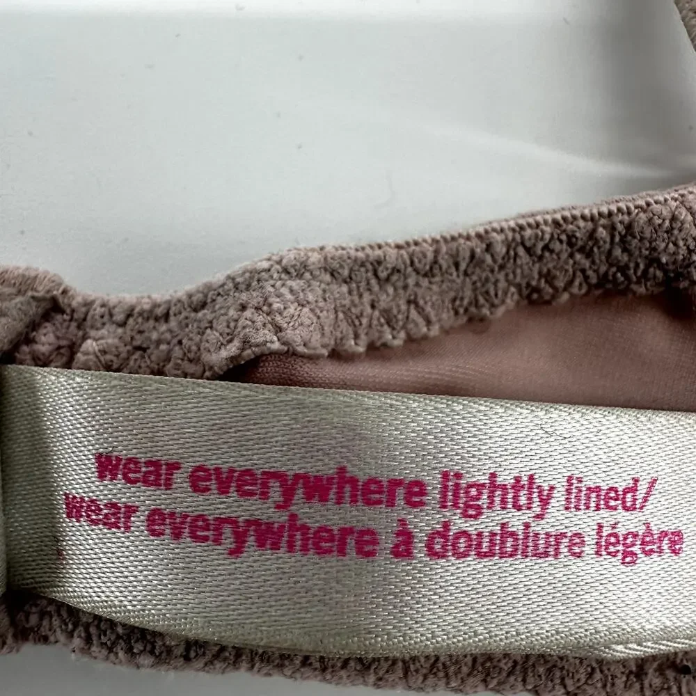PINK Victoria's Secret Wear Everywhere Lightly Lined Bra Underwired Pink 32C